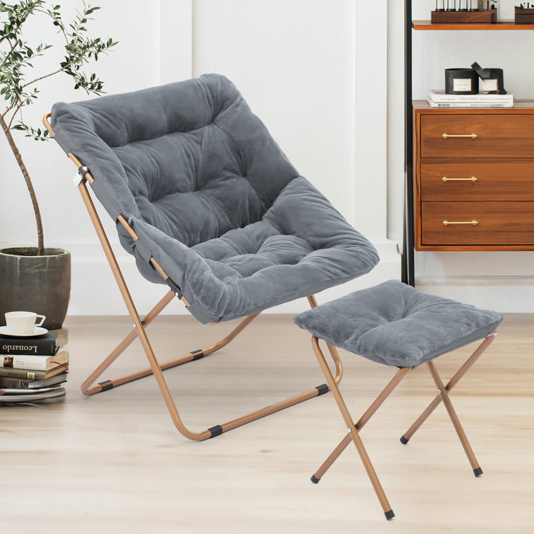 Square discount saucer chair